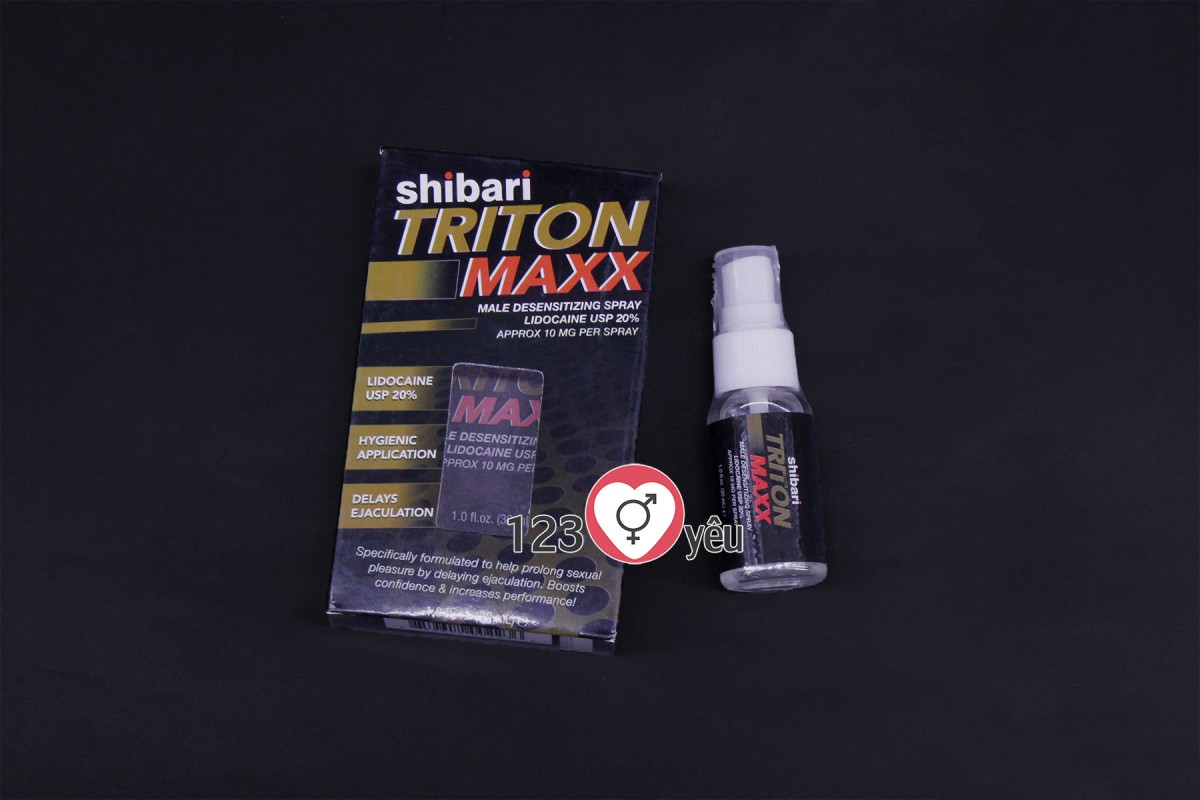  Shop bán Thuốc xịt chống xuất tinh sớm Shibari Triton Maxx cao cấp